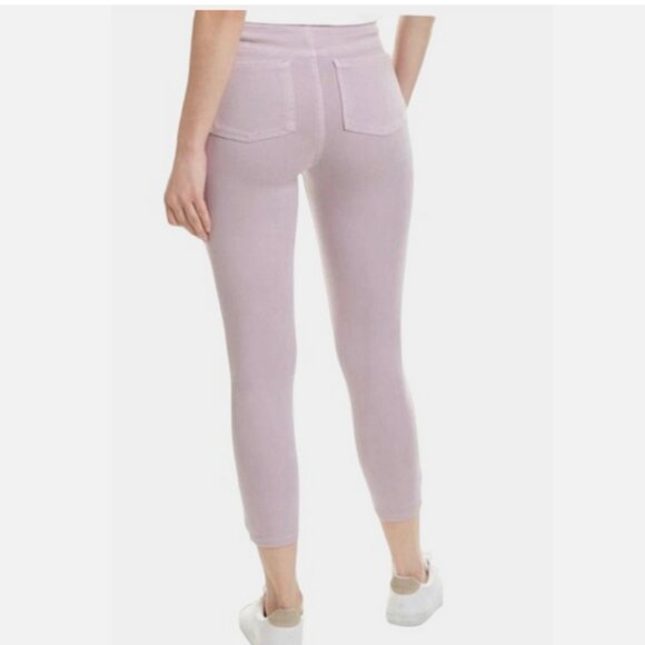 Spanx Women’s Light Pink Jean Leggings Size Large – Soft Stretch Denim Pre-Owned - Picture 1 of 16